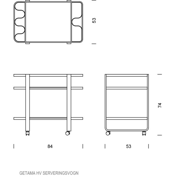 Hanne Valeur - HV Trolley/Serveringsvogn