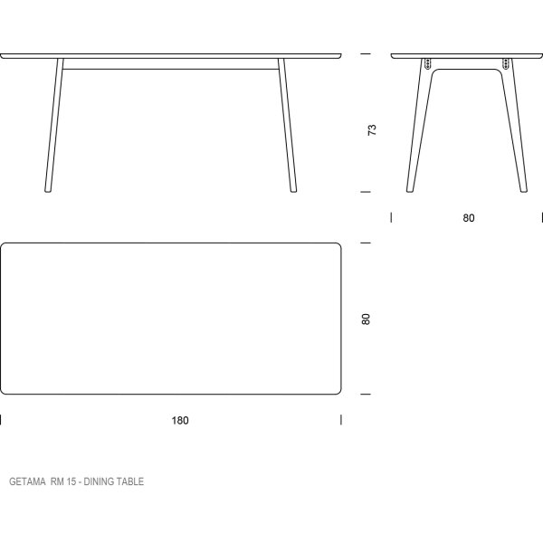 Risskov Møbelsnedkeri (RM) - RM15 Spisebord