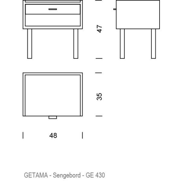 Hans J. Wegner - GE430 Sengebord