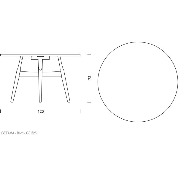 Hans J. Wegner - GE526 Bord