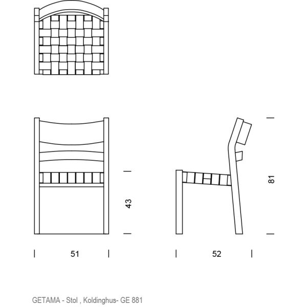 Hans J. Wegner - GE881 Koldinghus Stol