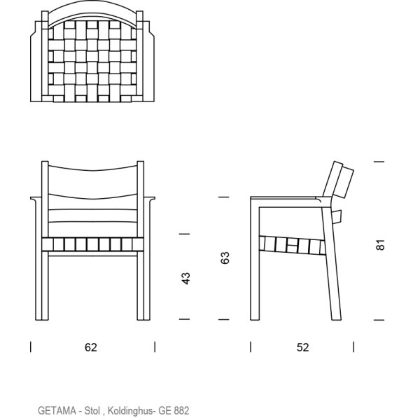 Hans J. Wegner - GE882 Koldinghus Stol