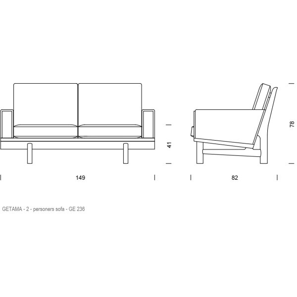 Hans J. Wegner - GE236 Sofa