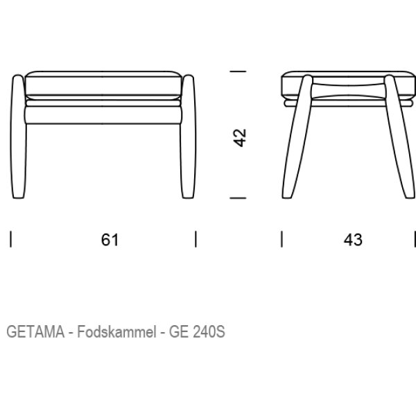 Hans J. Wegner - GE240 Fodskammel