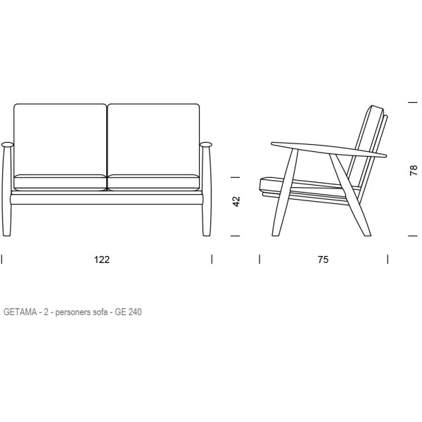 Hans J. Wegner - GE240 Sofa