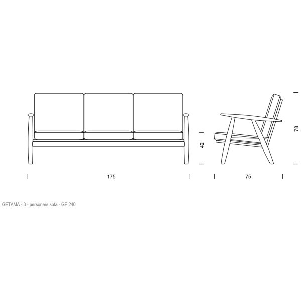 Hans J. Wegner - GE240 Sofa