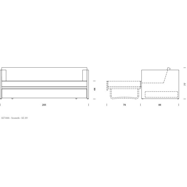 Hans J. Wegner - GE261 Sovesofa