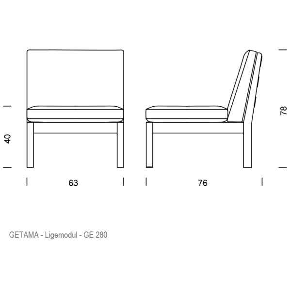 Hans J. Wegner - GE280 Modulsofa