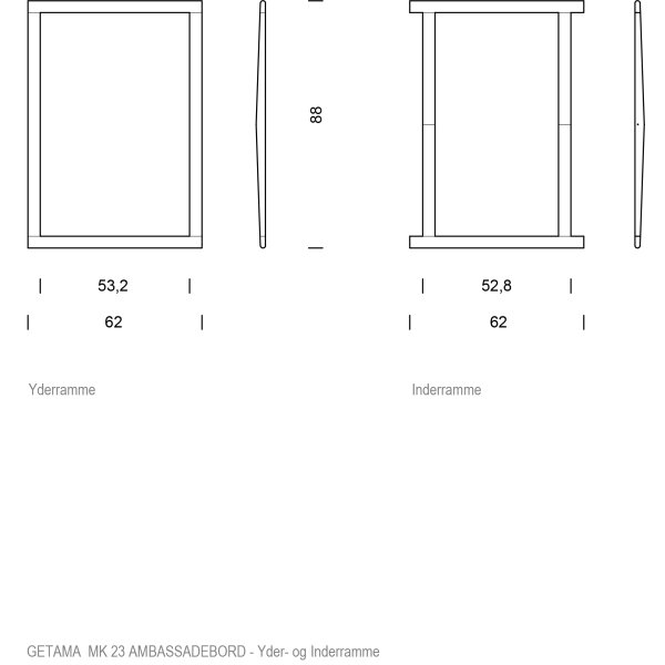 Mogens Koch - MK-23 Ambassade bord